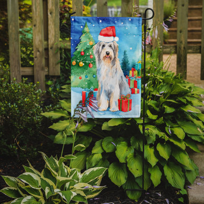 Drapeau de Noël Bearied Collie