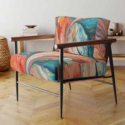 Fauteuil d'appoint rembourré Teal