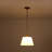 1-Light Conical Glass Pendant
