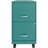  18in 2 Drawer Metal Mobile Smart Vertical Filing Cabinet Turquoise-1050809241