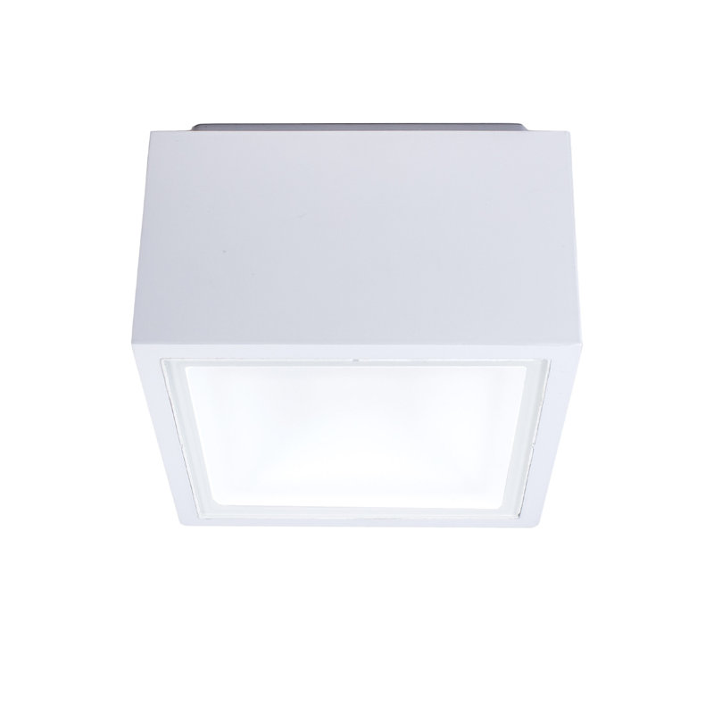 Bloc LED Flush Mount, White