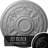 Endurathane Tellson Ceiling Medallion, 30 5/8"OD x 2 1/2"P (Fits Canopies up to 6 3/4"), Hand-Painted Jet Black Finish-28575393
