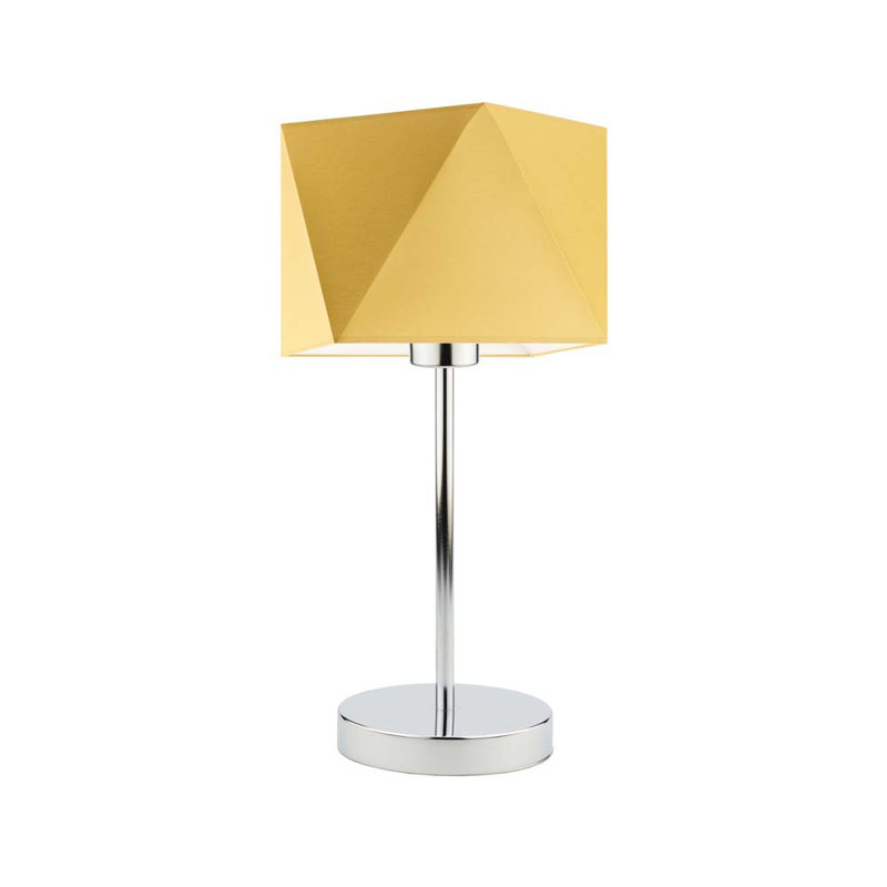 Denzal Bedside, Chrome, Mustard