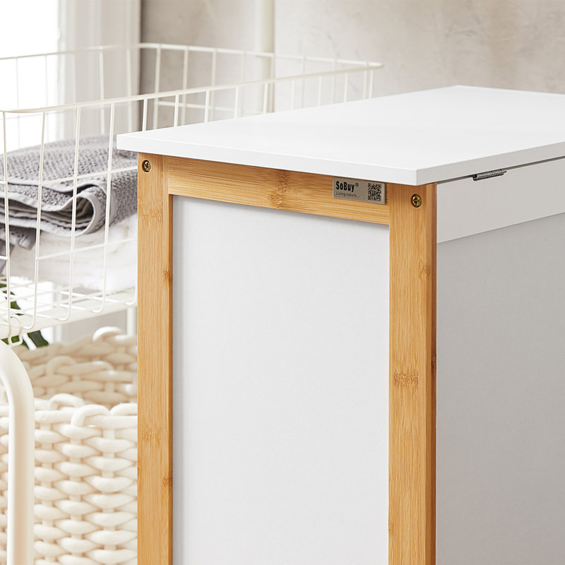 Wood Cabinet Laundry Hamper