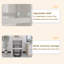 Armoire sur pied avec roulettes, support de robot de balayage avec portes et tiroirs, table d'appoint