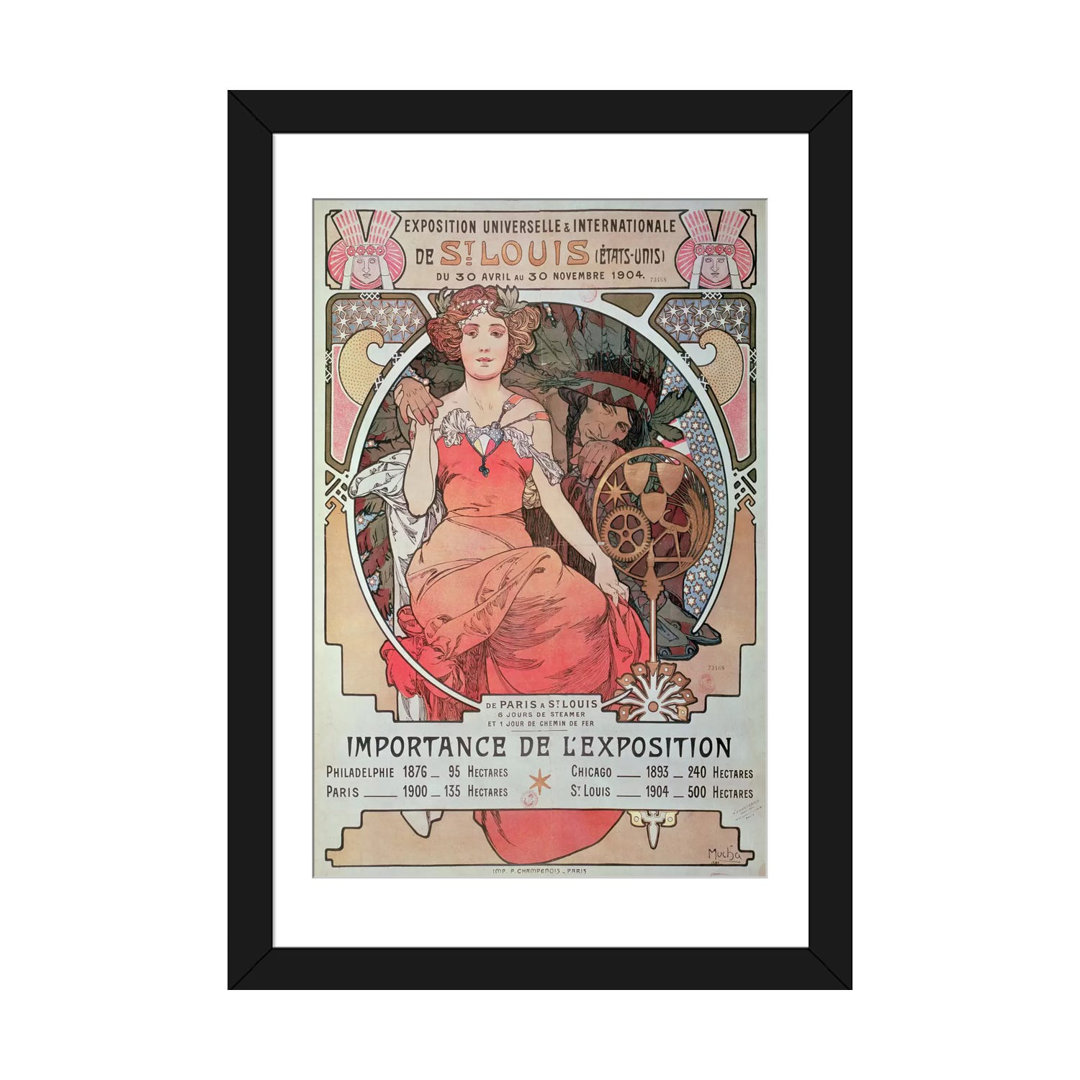 " 1904 World Fair (St. Louis, United States) Advertisement " by Alphonse Mucha East Urban Home Mat 