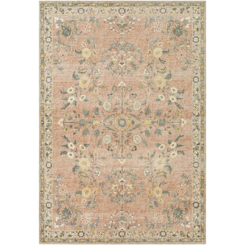 Berger Floral Indoor Rug, Rectangle 7'6" x 9'6"