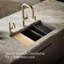 Riverby 33" undermount double-bowl workstation kitchen sink-107896216
