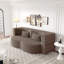 Modern Convertible Floor Sofa With Free Pillows, Foam-Filled Sleeper Sofa Bed For Living Room, Guest Bed, And Playroom, No Assembly Required-122840836