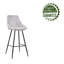 Upholstered Counter Stool with Metal Frame-748741092