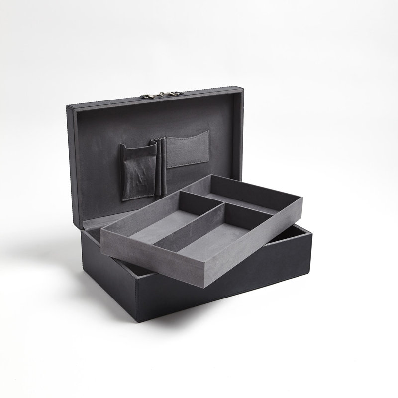Stirrup Detail Box-Blue Wash, 5.25" H x 10.25" W x 16.25" D