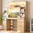 47.2" Home Office Desk With File Drawer, Led Lighting And Smart Sensor, Computer Desk With Hutch And 3 Drawers-1744239308