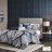 Full/Queen 6 Piece Printed Duvet Cover Set