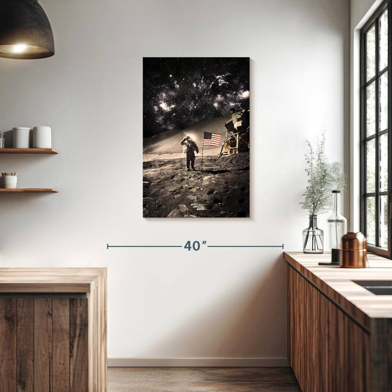 Lelar Moon Landing, 36" H x 24" W
