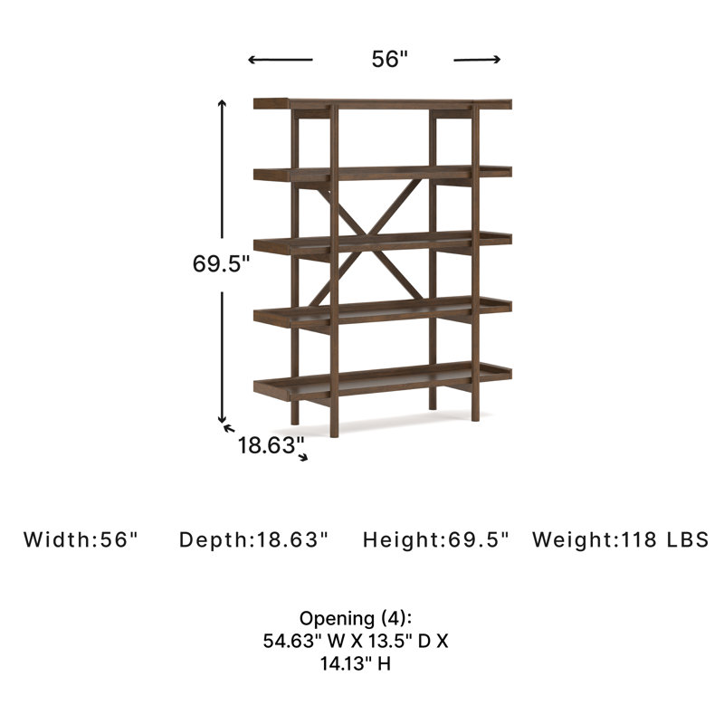 Leangela Etagere Bookcase