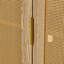 Armoire de salle à manger courbée élégante à 2 portes avec garniture et portes en rotin tissé pour la salle à manger-1684362441