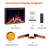 HAVATO Black Electric Fireplace with BTU 5100-240436998