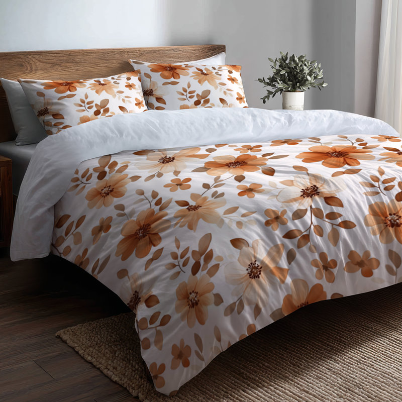 Ensemble de literie 3 pièces Classic Boho - Ensemble de housse de couette et coussin décoratif