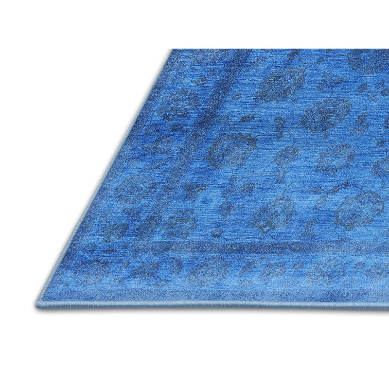 Tapis oriental bleu Rüdiger, Rectangle 5 pi x 7 pi