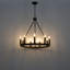 9-Lights Waggon Wheel Chandelier