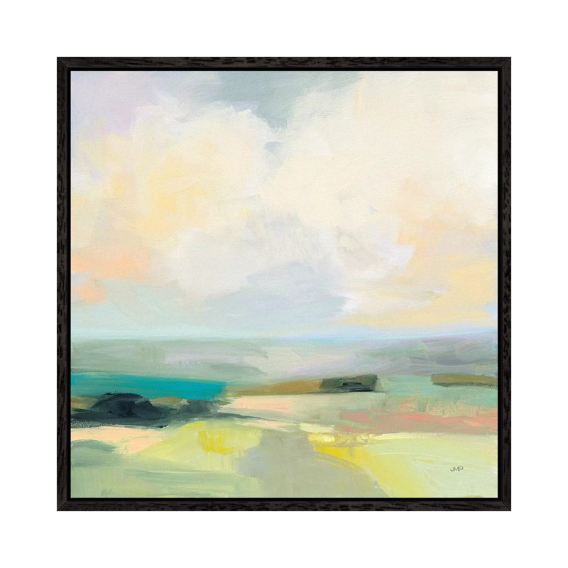 Summer Sky III by Julia Purinton - Print on Canvas, 66.04cm H x 66.04cm W x 3.81cm D, Black Framed