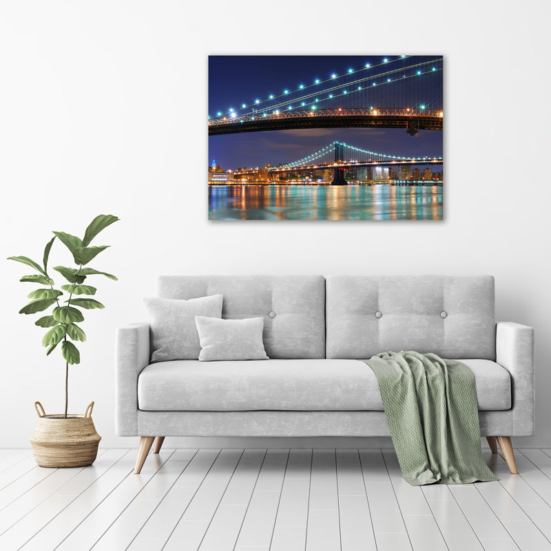Manhattan New York - Wrapped Canvas Print