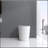 Luxury Intelligent Smart Toilet With Instant Warm Water Sprayer And Dryer, Auto Flush /Foot Sensor Operation, Adjusted Temp Heated Bidet Seat, LED Display White
