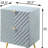 Grey High Gloss 2-drawer Nightstand-1549557632