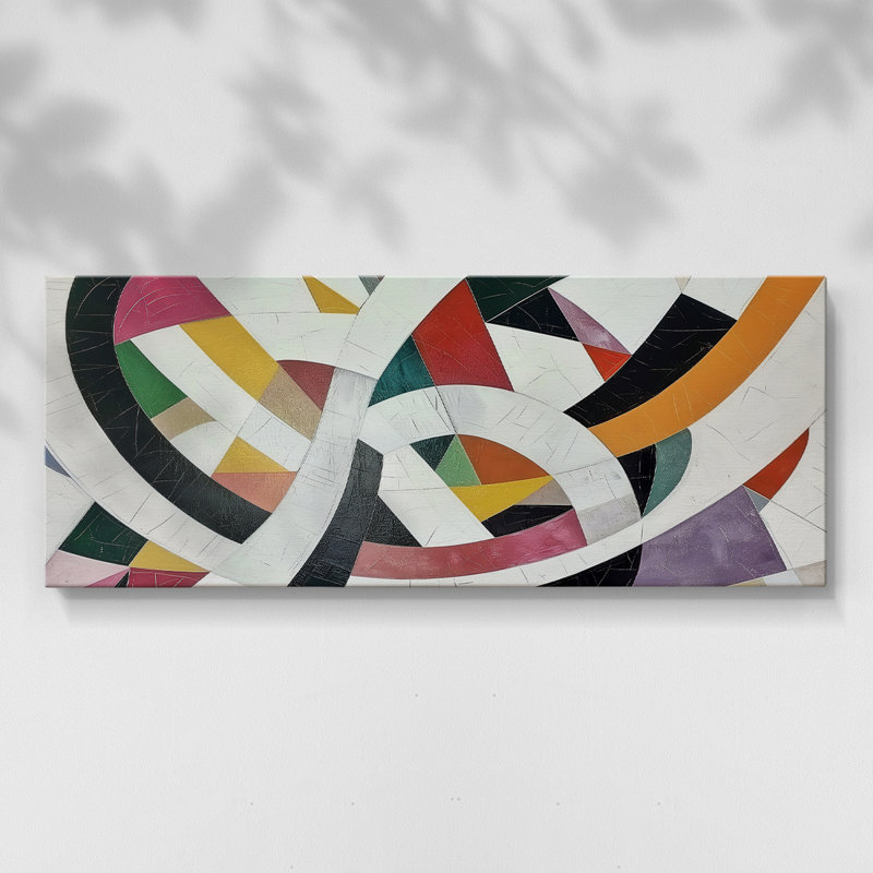 "Abstract Series" # # XXXIV - Toile tendue avec châssis large, H 12 po x l 30 po