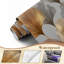 Papier peint adhésif pelez et collez éléments dorés gris Sans soudure Art déco de style Art mural auto-adhésif et amovible-45985433
