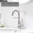 Single-Hole Single-handle Bathroom Faucet with Drain Assembly
