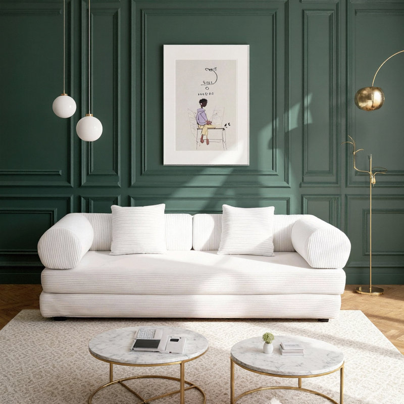 ​​Full Size Multi-Functional Sofa Bed​ Upholstered sectional Couch