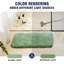 Tapis de salle de bain à poils longs super doux, tapis de bain en microfibre épaisse et antidérapante absorbante, tapis de bain lavable à la machine à séchage rapide pour plancher de salle de bain, baignoire et douche 17 po x 24 po