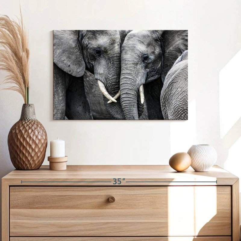 Brampt Sweet Elephants, 16" H x 24" W