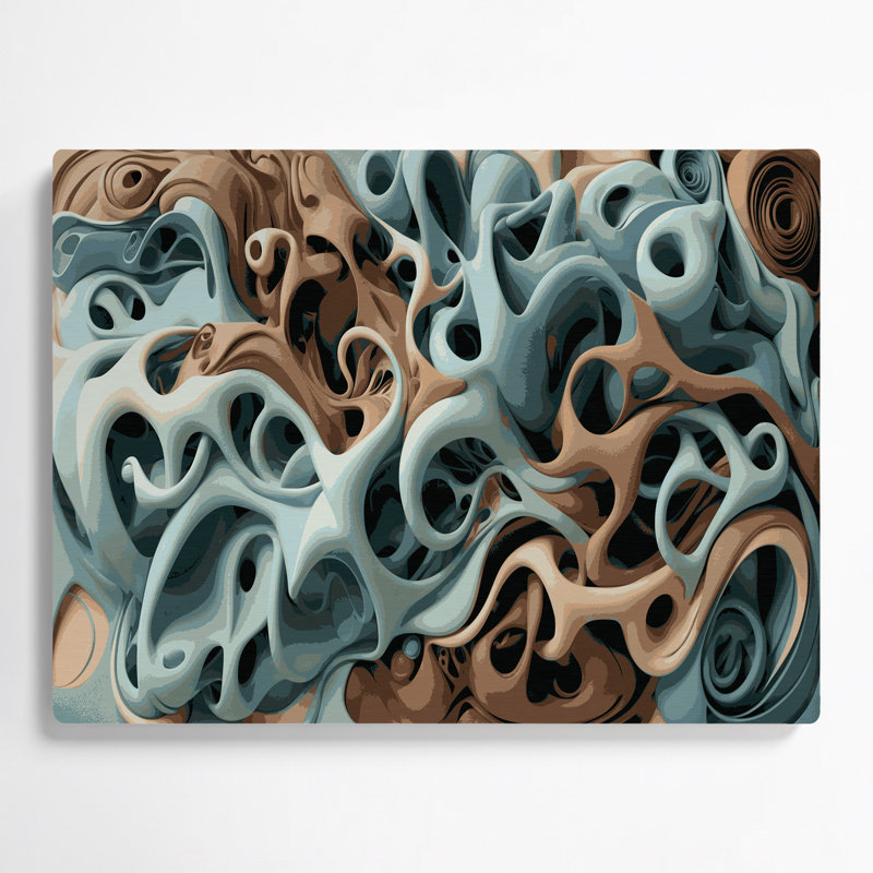 Biomorphic Abstraction 22, art mural gris en métal, H 16 po x l 20 po