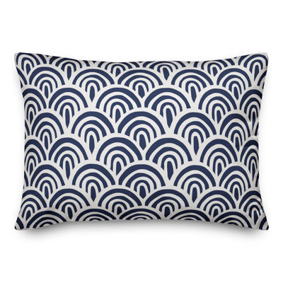  Housse et insert de coussin rectangulaire d'extérieur Abstract Scallop