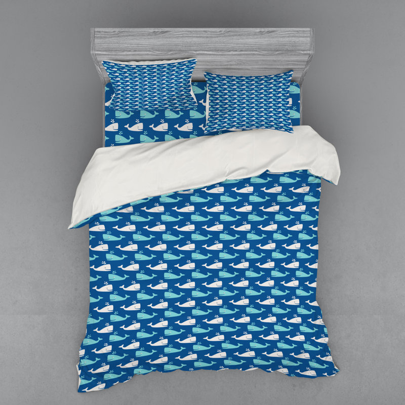 Coastal Duvet Cover, Queen Duvet Cover + 3 Additional Pieces