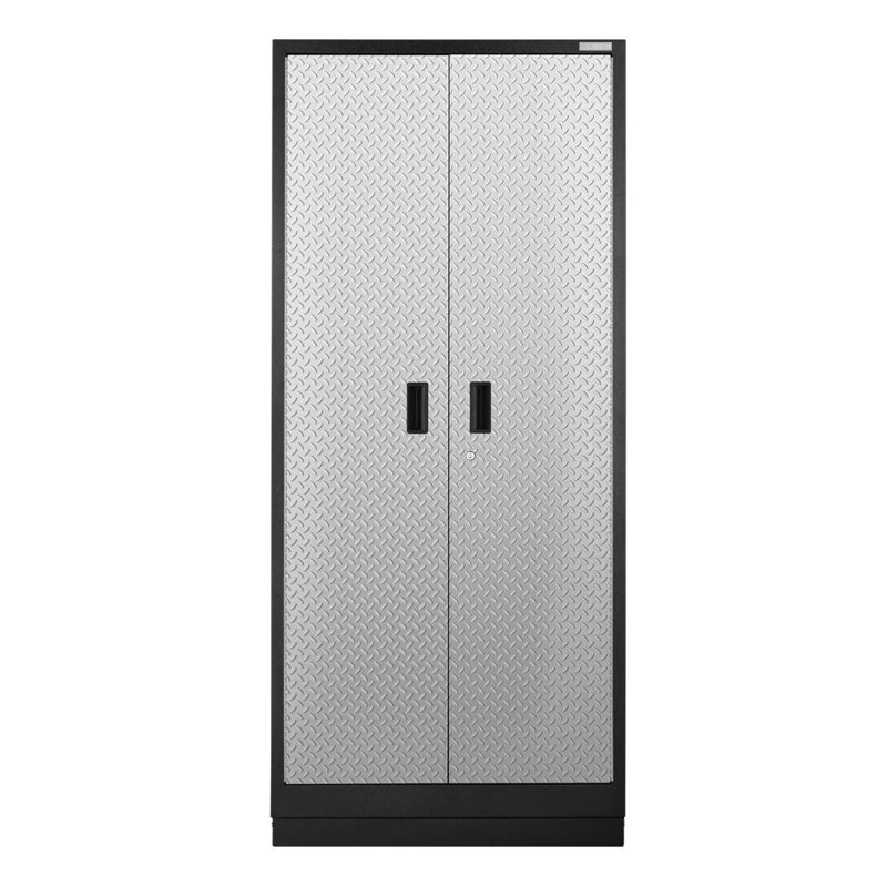 Premier Pre-assembled 84" Tall Cabinet, Black/Gray