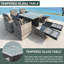 Alfonce 8 - Person Premium All-Weather Wicker Patio Dining Set with Square Table , Cushions Included
