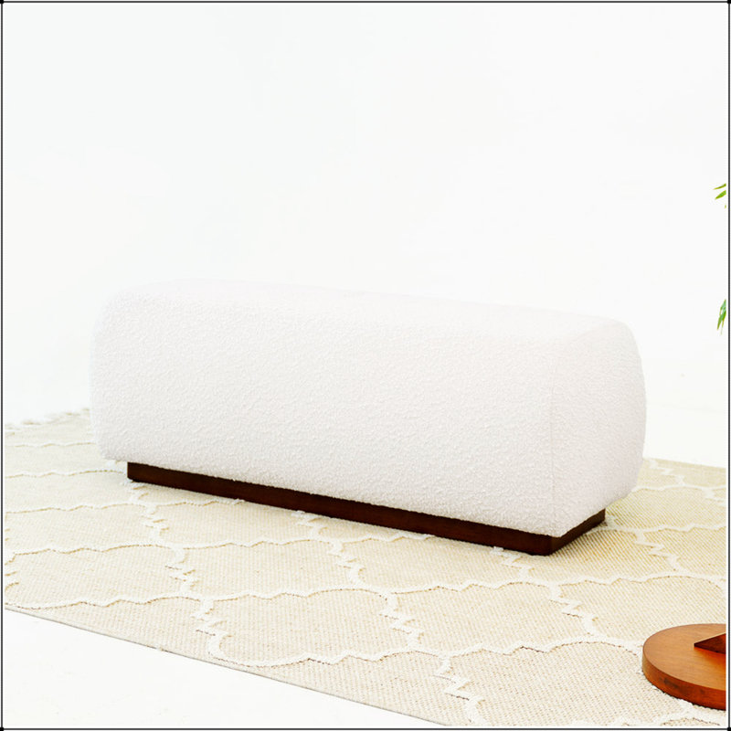 Banc Kelvin Ivory Boucle