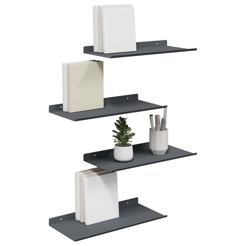 Steel Floating Shelf, Anthracite