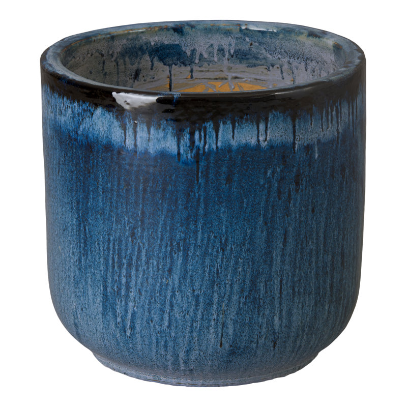 POT DE FLEURS, BLEU QUIN, H 20 po x l 20 po x P 20 po