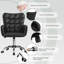 Chaise de bureau en similicuir Poche avec accoudoirs rembourrés-380439854