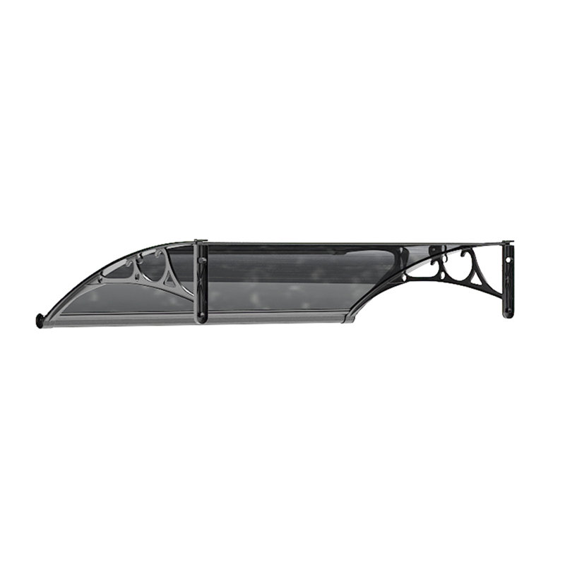 Dakota Fields Polycarbonate Cover Retractable Door / Window Awning, 23 "H x 120" W x 80" D
