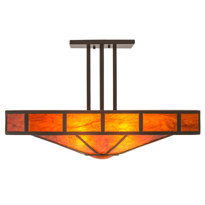 4 - Light Semi Flush Mount
