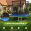 Maxway Furniture ft Rounded Back Backyard Trampoline with Safety Enclosure-124393149