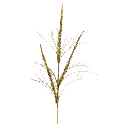 34" Glitter Mica Triple Spike Grass Spray