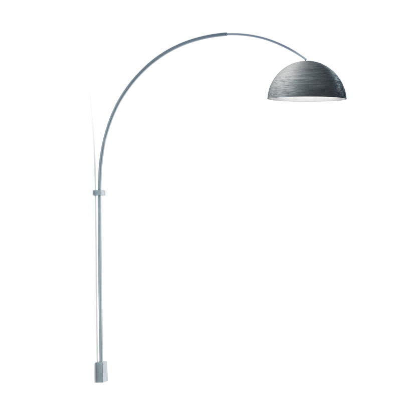 Tyrone LED Armed Sconce, Anthracite and white