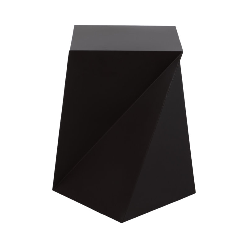 Table d'appoint en métal Modern Modern, Noir