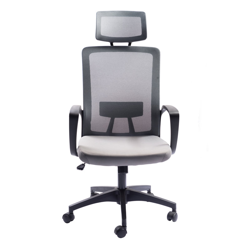 Chaise de travail en filet Lindall, Gris